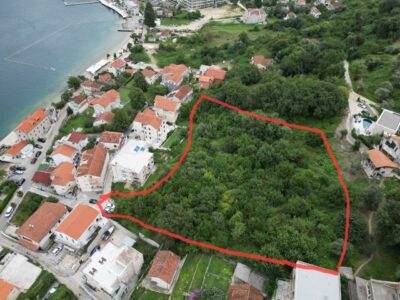 Land Plot Near the Sea in Kotor Bay, Montenegro