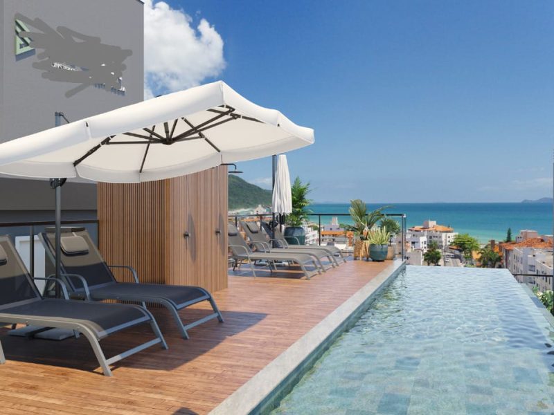 Pool OceamView at 80mts sea in Ingleses Beach-FLORIANÓPOLIS-BRAZIL-Financing Ap 2suites