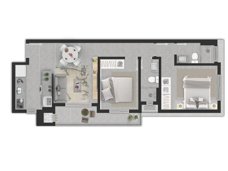 Ingleses Beach-FLORIANÓPOLIS-BRAZIL-Financing Ap 2 dorm
